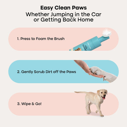 Uproot Paw Cleaner - Rinse-Free Foam Cleanser (150 Uses)