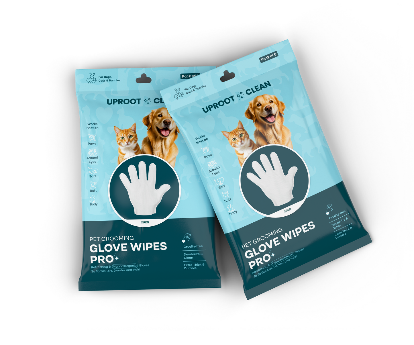 Uproot Grooming Gloves Pro - 6 pack (Infl)