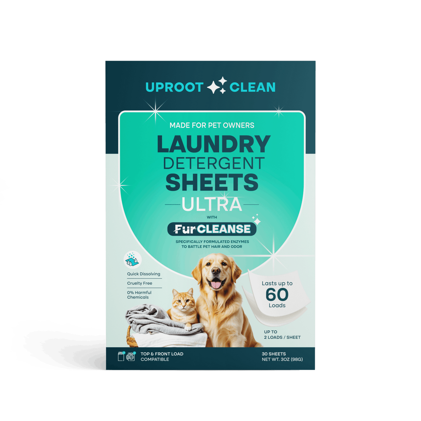 Uproot Clean Laundry Detergent Sheets